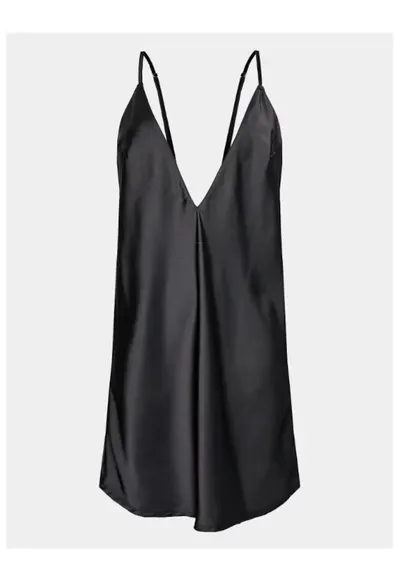 Camasa de noapte dama - 302999187 - Poliamida - Negru - Negru