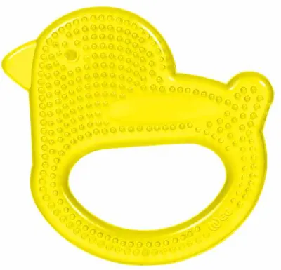 Jucărie pentru dentiție pe apă Wee Baby - Pui galben