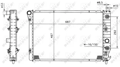 Radiator apa racire motor CHEVROLET CORVETTE 5.7 dupa 199709.04