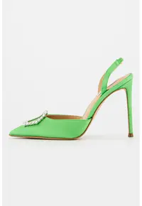 Pantofi slingback cu aplicatie cu strasuri Vionnet - Verde