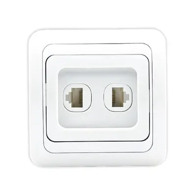 Priza telefon ST 2x6P4C Eco