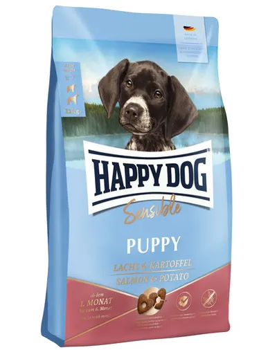 HAPPY DOG Sensible Puppy Lachs Hrana uscata pentru catei cu sensibilitati 10 kg