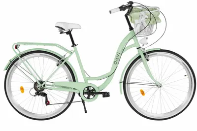 Bicicleta dama Davi Emma 28", 7 viteze, 160-185 cm, Verde/Negru
