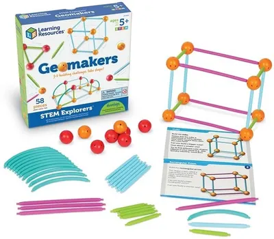 Learning Resources Set pentru copii - Bețe geometrice cu bile