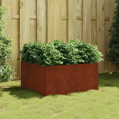vidaXL Jardinieră, 80x80x40 cm, oțel corten