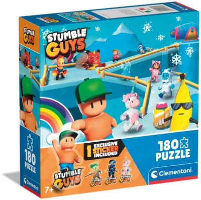 Puzzle pentru copii Clementoni din 180 de piese – Stumble Guys (varianta 1)