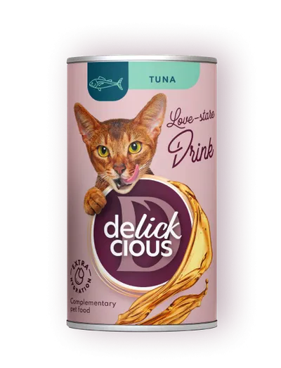 Delickcious Pisica Conserva Bautura cu Ton 140 G