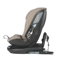 Scaun auto rotativ iSize Coccolle Velsa Taupe Brown cu isofix, top-tether, protectie la impact lateral, reglabil