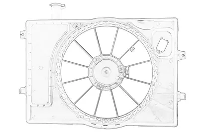 Carcasa ventilator radiator potrivit HYUNDAI ELANTRA VI, I30 1.4/2.0 06.12-12.20