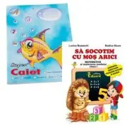 Pachet Caiet tip 1 Pestisor A5, 32 file, Casa Tipografica si Sa socotim cu Mos Arici. Matematica si explorarea mediului, clasa 1