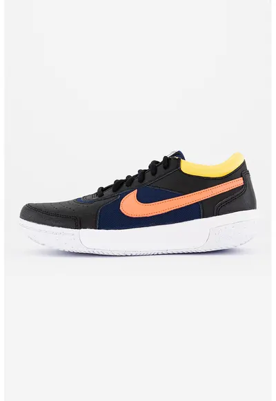 Pantofi cu garnituri de piele - pentru tenis Zoom Court Lite - Negru/Bleumarin