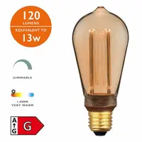 Sursa de iluminat (Pack of 5) LED Rustika Light Bulb (Lamp) ES/E27 3.5W 120LM