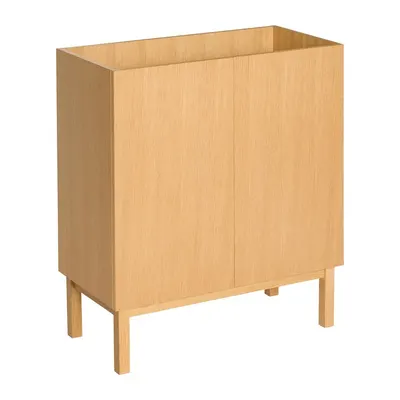 Dulap în culoare naturală cu aspect de lemn de stejar 80x90x40 cm Ark – Hübsch