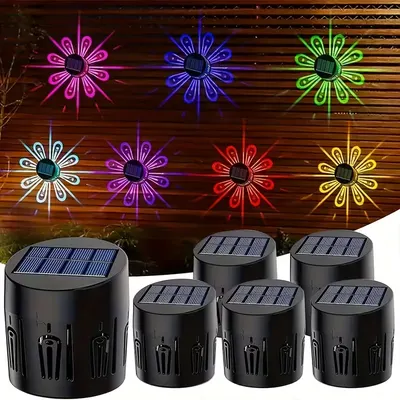 Set 6 lampi solare, LED RGB Multicolor