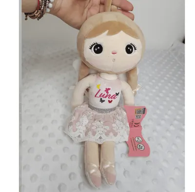 Papusa personalizata Ingeras cu codite Roz (mini)