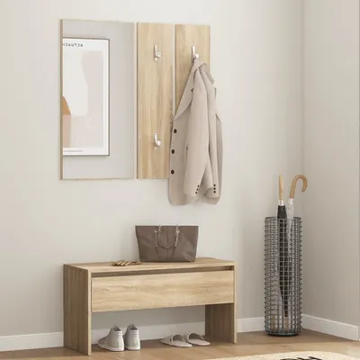 Gossi set de mobilier pentru hol, stejar sonoma, lemn prelucrat