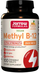 Methyl B-12, 2500 mcg, 100 comprimate masticabile, Jarrow Formulas
