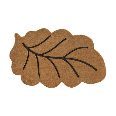 Covoraș de intrare din fibre de nucă de cocos 45x75 cm Leaf – Casa Selección