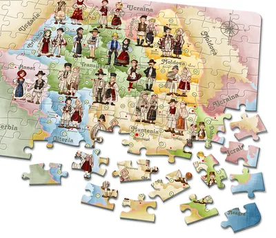Puzzle 240 piese - Romania - Costume populare
