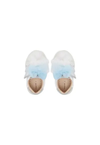 Adidasi fete 41618 - Piele naturala - Alb
