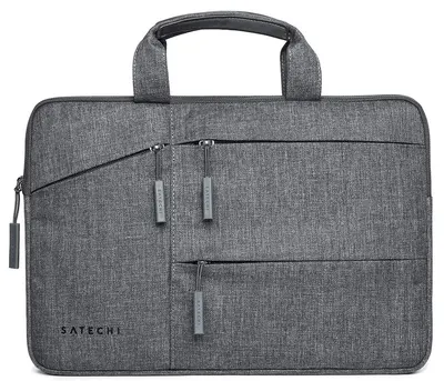 Geantă pentru laptop Satechi - Fabric, 15'', gri