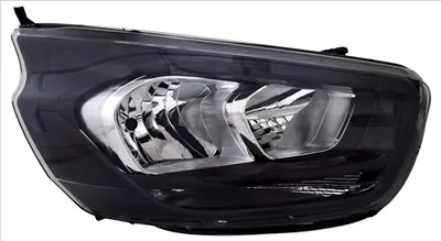 Far stanga (H15 H7, cu motor, DRL, culoare interiorie: negru) potrivit FORD TRANSIT TOURNEO CUSTOM 07.17