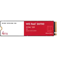 SSD NAS WD Red SN700 4TB M.2 2280-D5-M PCIe Gen3 x4 NVMe, Read/Write: 3400/3100 MBps, IOPS 550K/520K, TBW: 5100