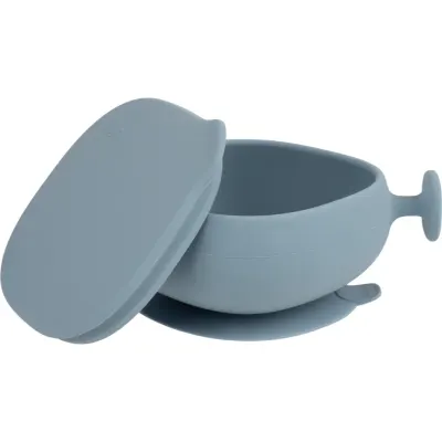 B.Box Silicone Bowl bol din silicon cu capac Blue 300 ml