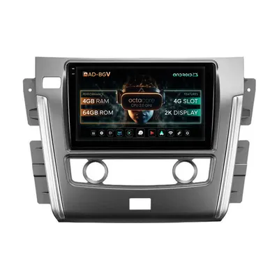 Navigatie Nissan Patrol (2012-2020), Android, V-Octacore 4GB RAM + 64GB ROM, 10.36 Inch - AD-BGV10004+AD-BGRKIT164
