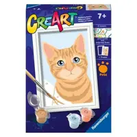 Ravensburger - CreArt pictura pe numere pentru copii pisicuta portocalie