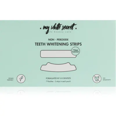 My White Secret Non - Peroxide Teeth Whitenings Strips benzi pentru ablirea dintilor pentru dinti 7 buc