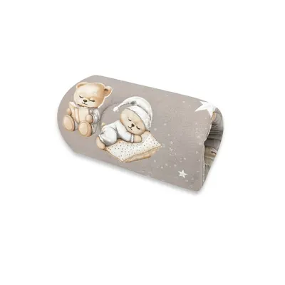 Perna pentru alaptat, MimiNu, Tip manson, Din bumbac certificat Oeko Tex Standard 100, 25 cm, Bedtime story beige