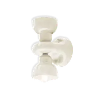 Applique 2 Luci / Wall Lamp Deco Berimbau Finish Crm - Crema C2601