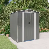Gossi sopron de gradina, gri deschis, 192x191x223 cm, otel galvanizat