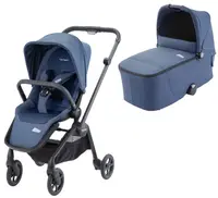 Cărucior combinat 2 în 1 pentru bebeluși Recaro - Duo Sadena Prime, Sky Blue