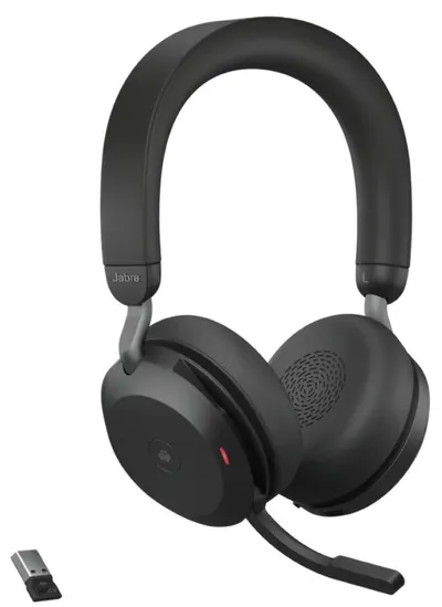 Căști wireless cu microfon Jabra - Evolve 2 75 UC, ANC, negru