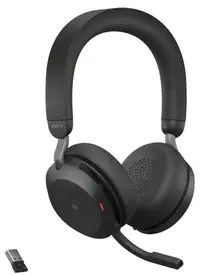 Căști wireless cu microfon Jabra - Evolve 2 75 UC, ANC, negru