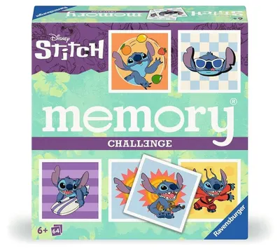 Joc de societate Challenge Memory: Disney Stitch (Ediție multilingvă) - Pentru copii