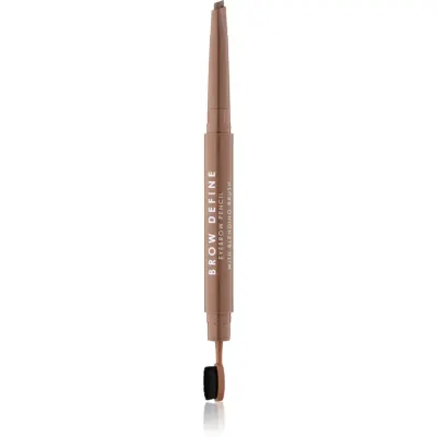 MUA Makeup Academy Brow Define creion pentru sprancene cu pensula culoare Mid Brown 0.25 g