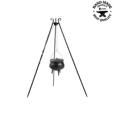 Trepied 180 cm cu ceaun fonta 6 l
