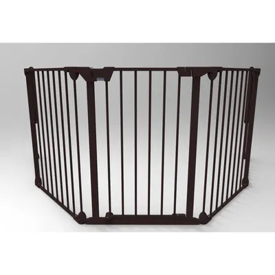 Tarc de siguranta modular cu 3 panouri metal negru Noma N93491
