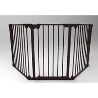 Tarc de siguranta modular cu 3 panouri metal negru Noma N93491