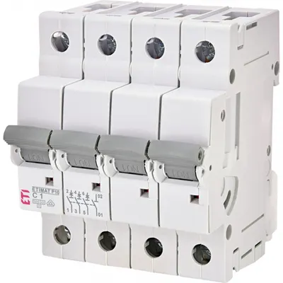 ETIMAT P10 Intrerupatoare automate miniatura 10kA ETIMAT P10 3p+N C1