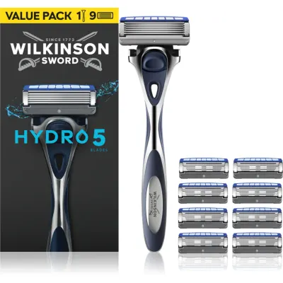 Wilkinson Sword Hydro5 aparat de ras + lame de rezervă 9 buc