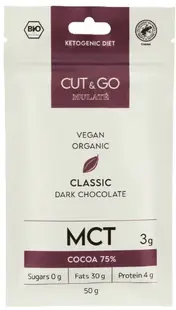 Ciocolată neagră organică, 50 g, Mulate