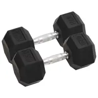 vidaXL Gantere, 2 buc., 15 kg, total fontă