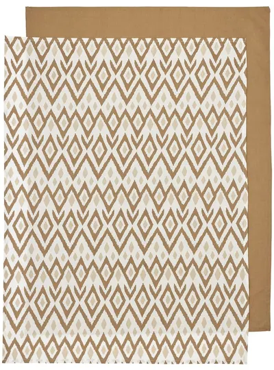 Cearșaf pentru pătuț Meyco Baby - 75 х 100 cm, 2 buc, Sand/Toffee