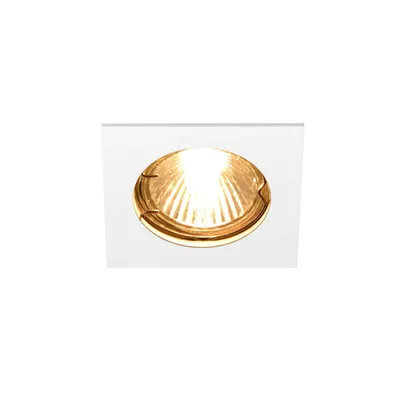 Spot incastrat, PIKA Ceiling lights GU10, white indoor recessed ceiling light, white, fixed, max. 50W