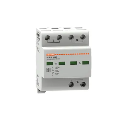 Descarcator tip 1 si 2 modnobloc, IEC IMPULSE CURRENT IIMP (10/350ΜS) 25KA PER POLE, 2P. Cu contact comanda de la distanta