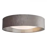 Lampa tavan Nysa 3 Light Flush Velvet Mink Shade 60cm